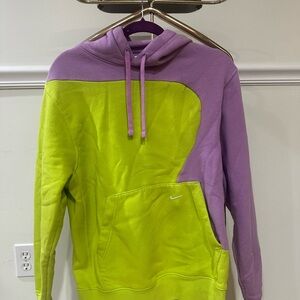 Nike Purple and Green Hoodie